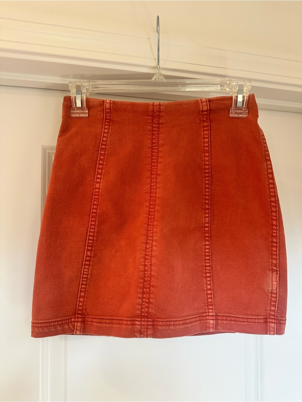 Free People Rust Orange Mini Skirt